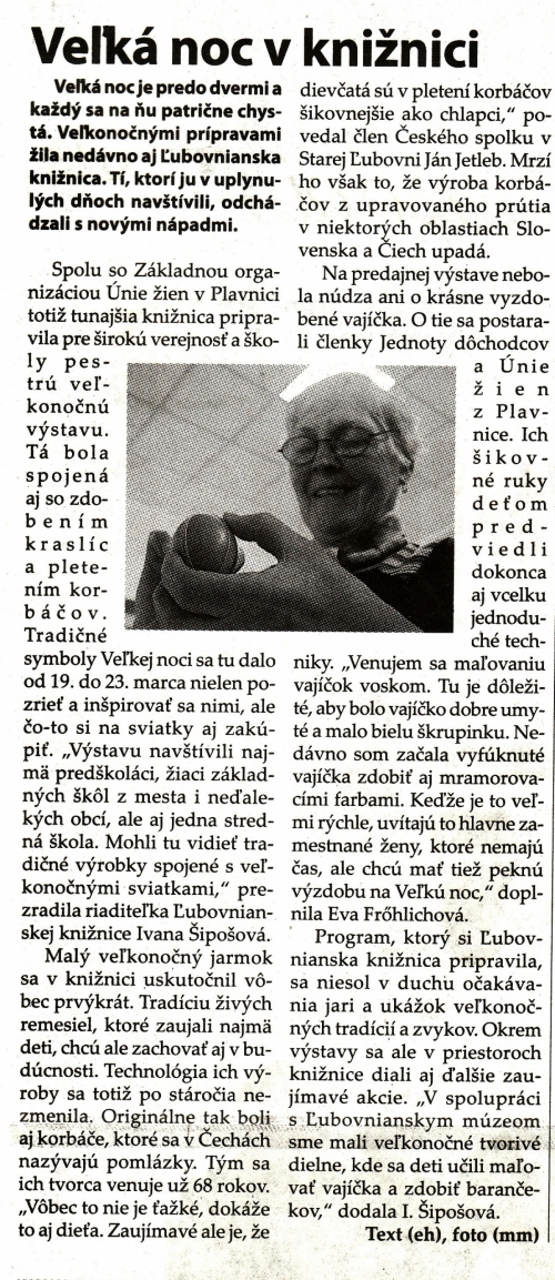 Ľubovnianske noviny č. 13 - 3. apríl 2012